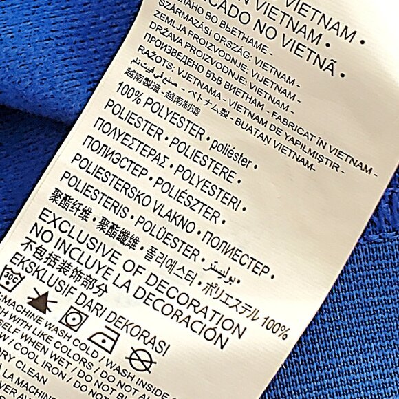 Nike Blue Unisex Taping Tricot Full Zipped Jacket & Matching Pants 2 pc SZ 12M - Picture 10 of 13